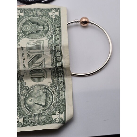 Lot of 3 Genuine Pandora Bracelets + Reindeer Charm – Rose Gold Clasp,... - Picture 5 of 11